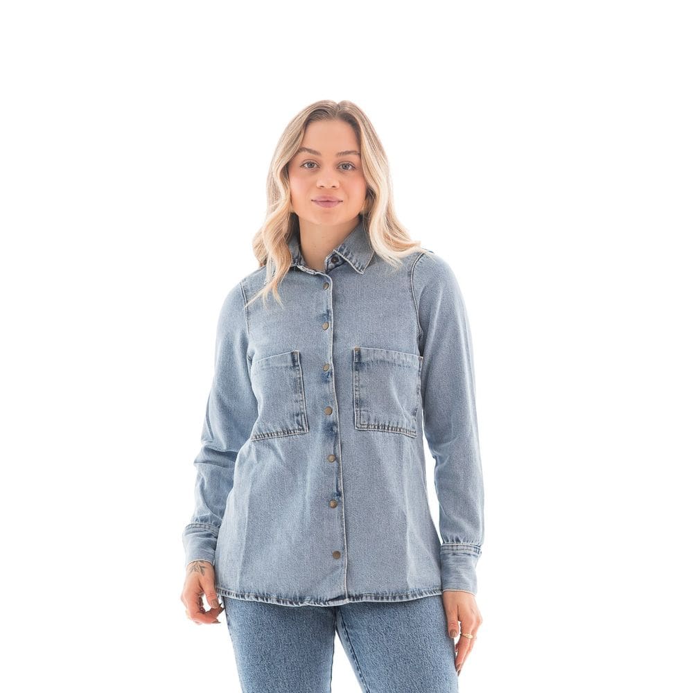Camisa Jeans Feminina Arauto Over