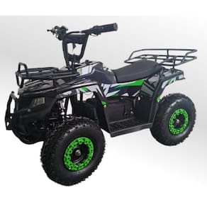 Quadriciclo Elétrico BZ Bolt Preto com Verde BARZI MOTORS