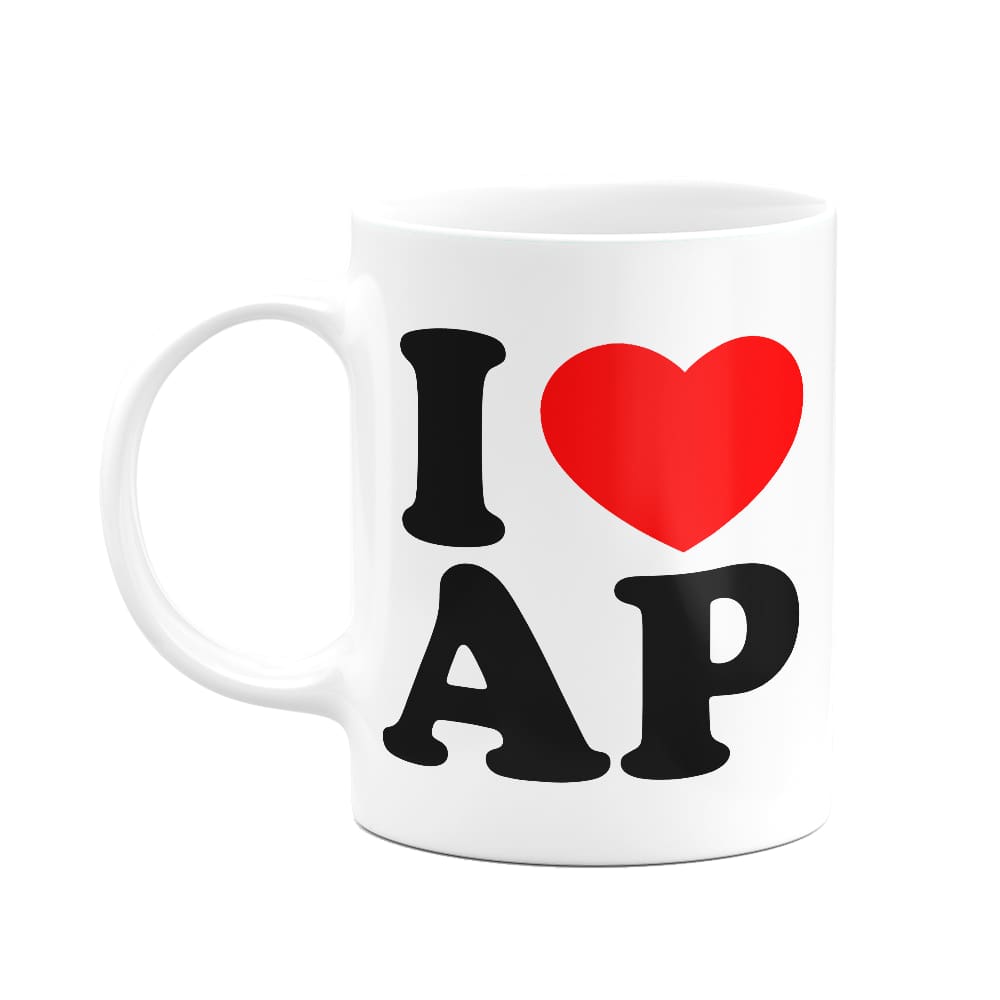 Caneca I Love AP - Amapá - 325ml - branca