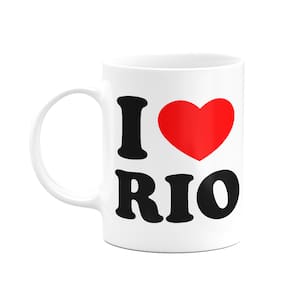 Caneca I Love RIO - Rio de Janeiro - 325ml branca