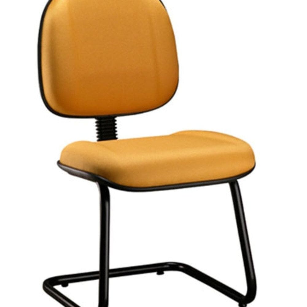 Cadeira para Escritório com Base Fixa Classic Amarelo