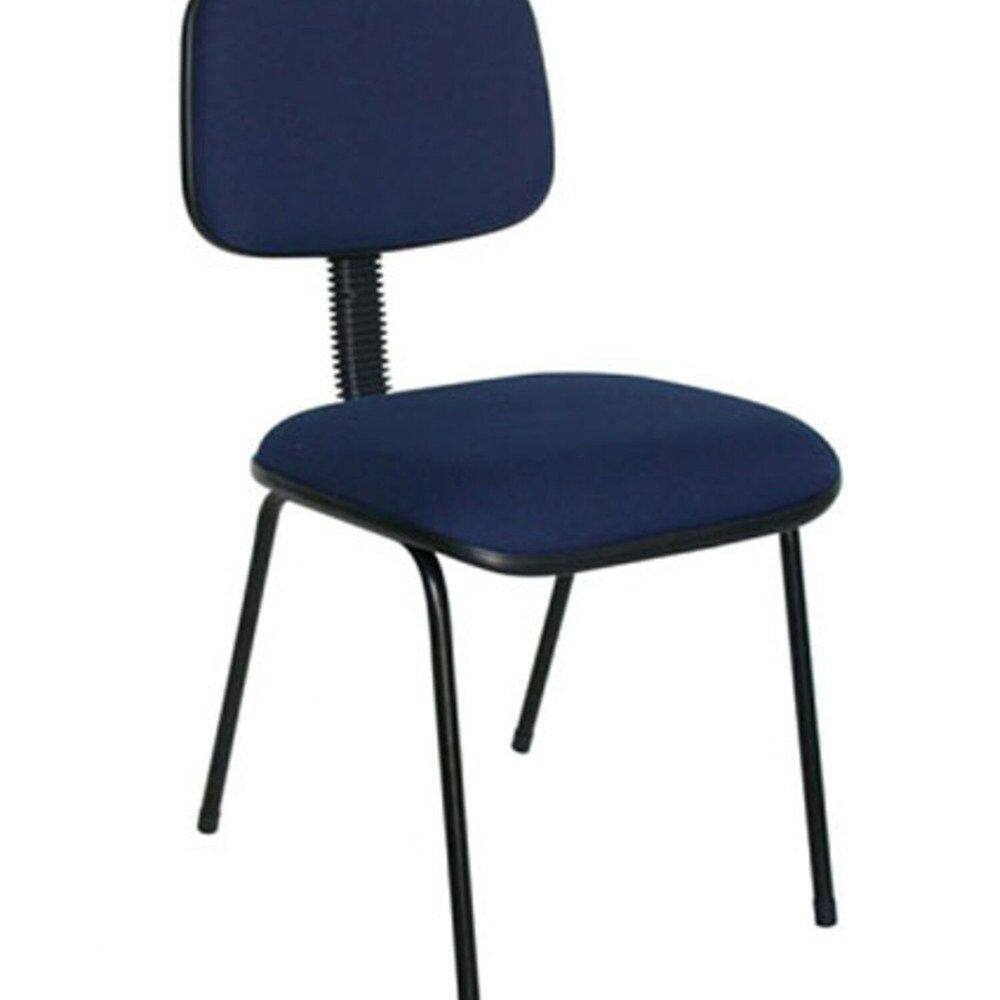 Cadeira para Escritório Fixa com Pés Palito Linha Square Azul