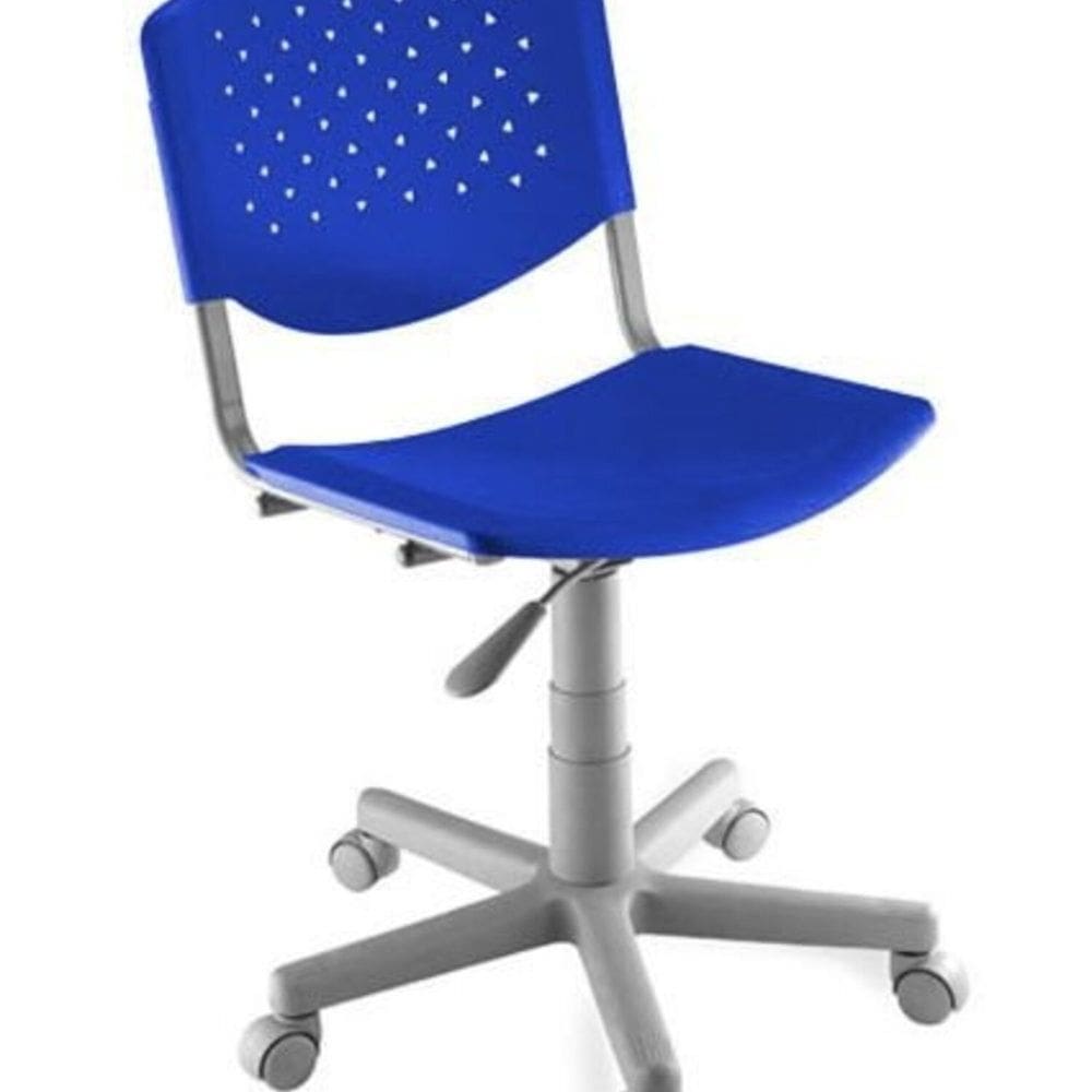 Cadeira para Escritório Giratória Linha Atenas Azul