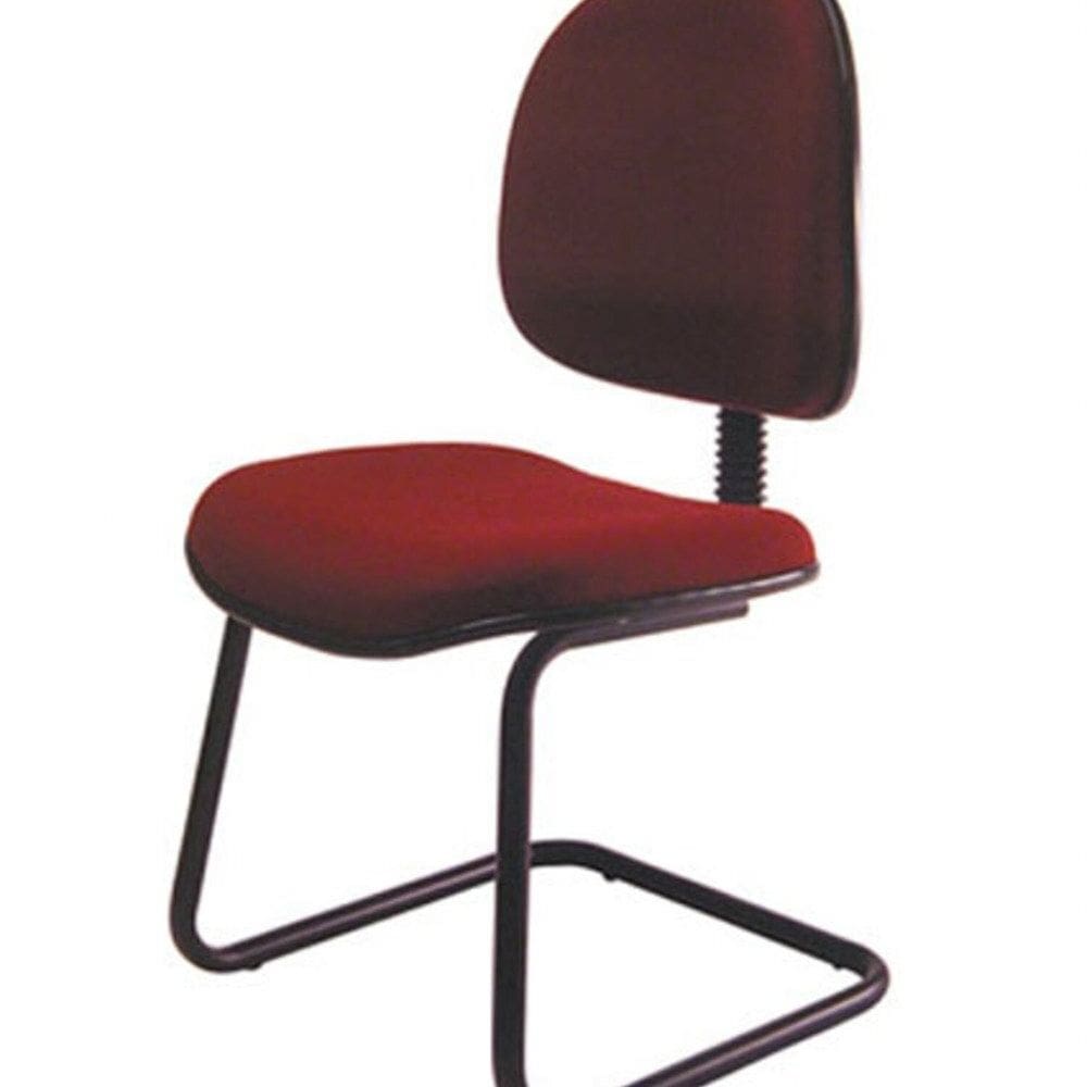 Cadeira para Escritório Executiva Base Fixa Vermelho