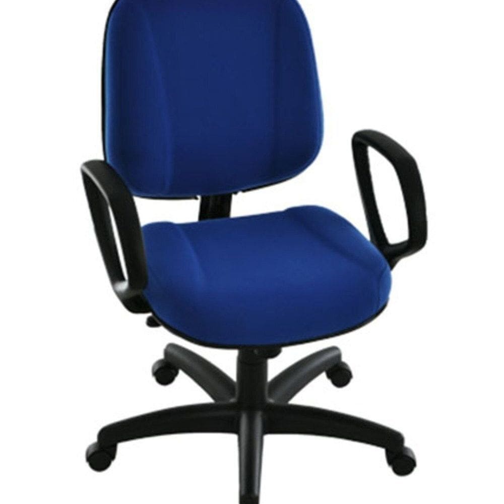 Cadeira para Escritório com Braços Classic Azul