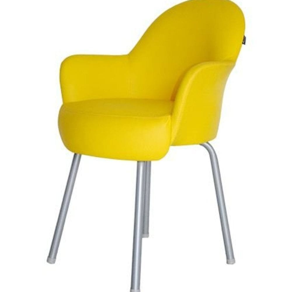 Cadeira para Escritório Recepção Komorory Amarelo