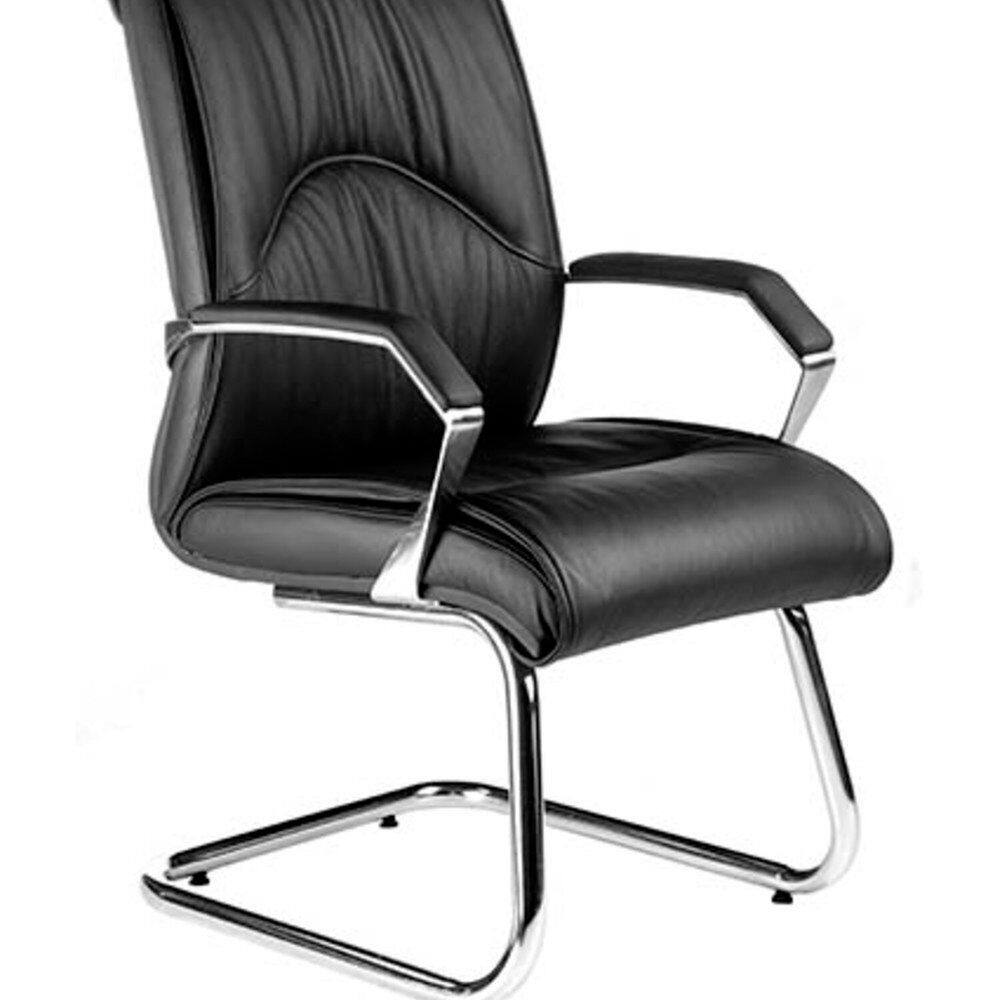 Poltrona Diretor Luxuosa com Base Fixa Linha Eiffel Preto
