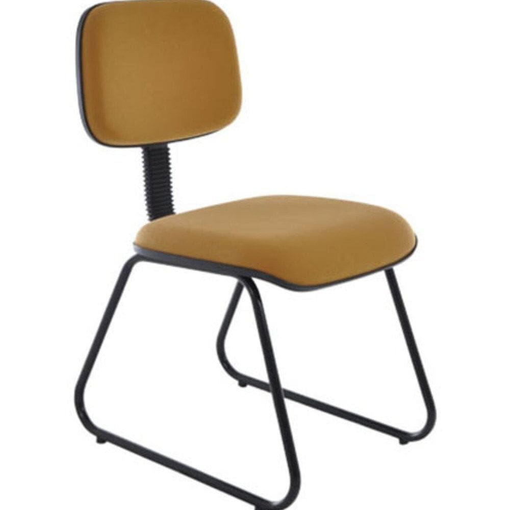 Cadeira para Escritório Fixa Linha Square Amarelo