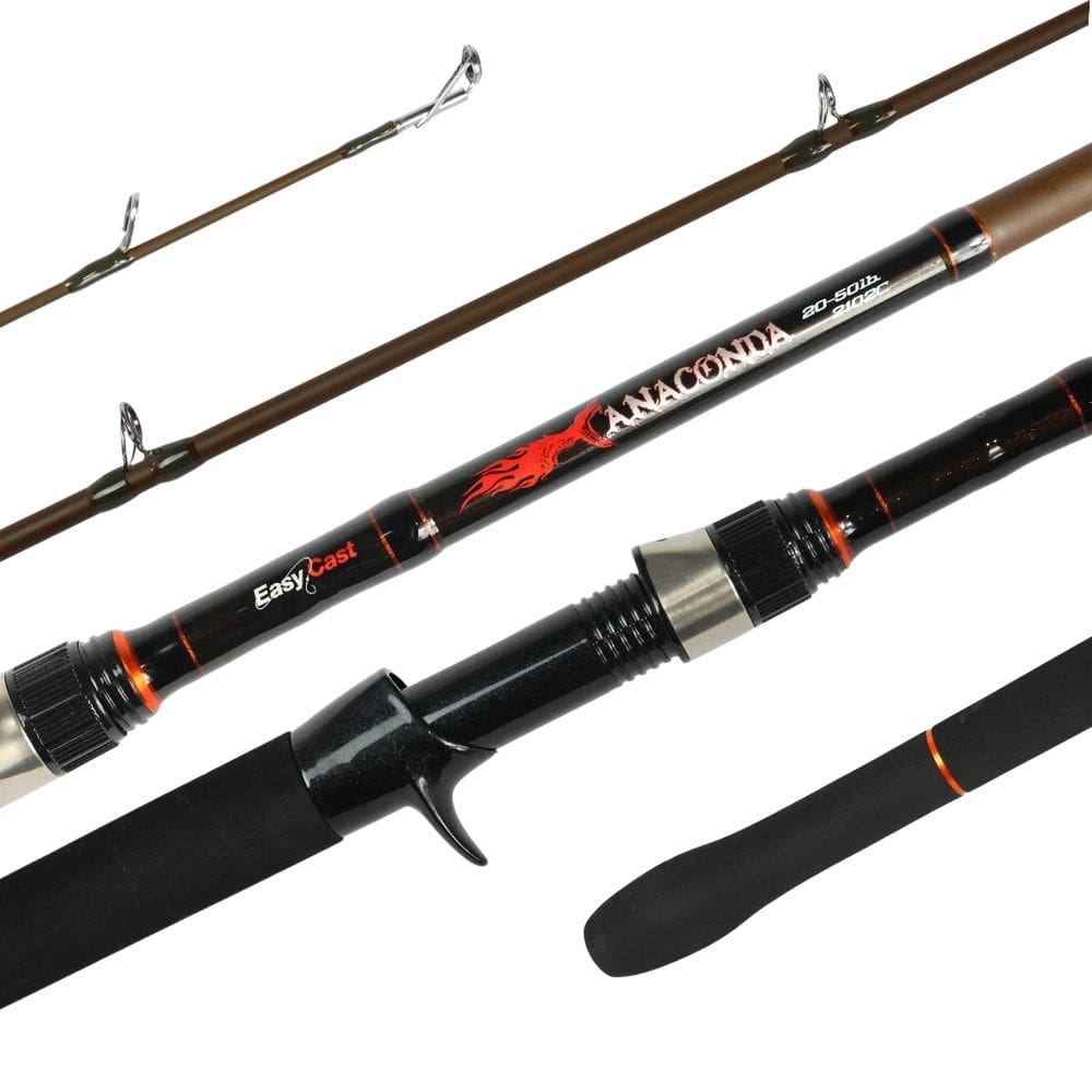Easy Cast Vara Carretilha Anaconda 2.4M 60Lb  2 Partes Marrom