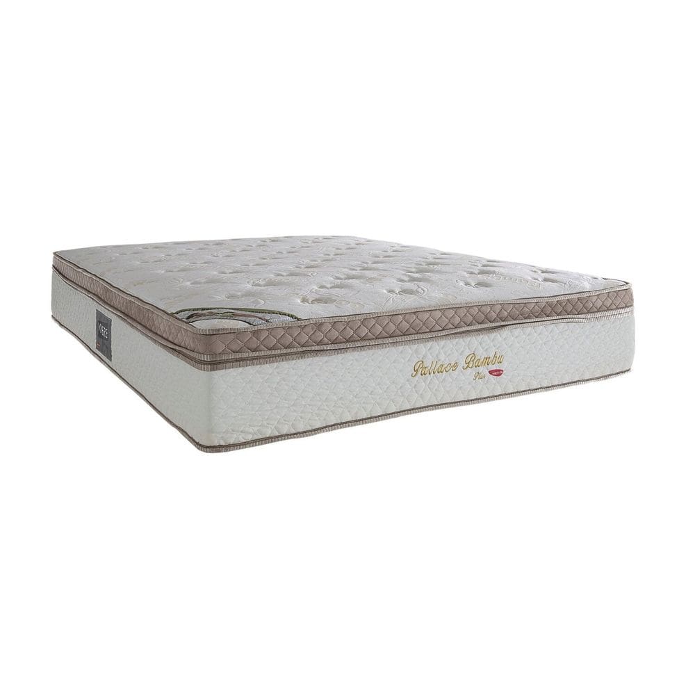Colchão Queen Molas Ensacadas Herval Bege/Branco