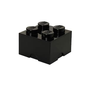 Caixa de armazenamento LEGO Brick 4 preta 25x25x18cm