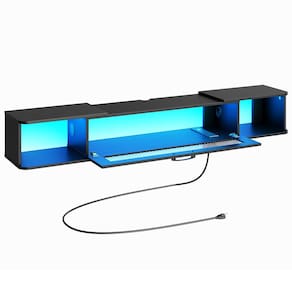 Suporte de TV flutuante HOOBRO com luz LED para TVs de até 65"
