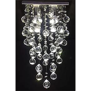 Lustre para sala, quarto, hall, cozinha, sala de jantar, corredor em Cristal K9 Base 30x30