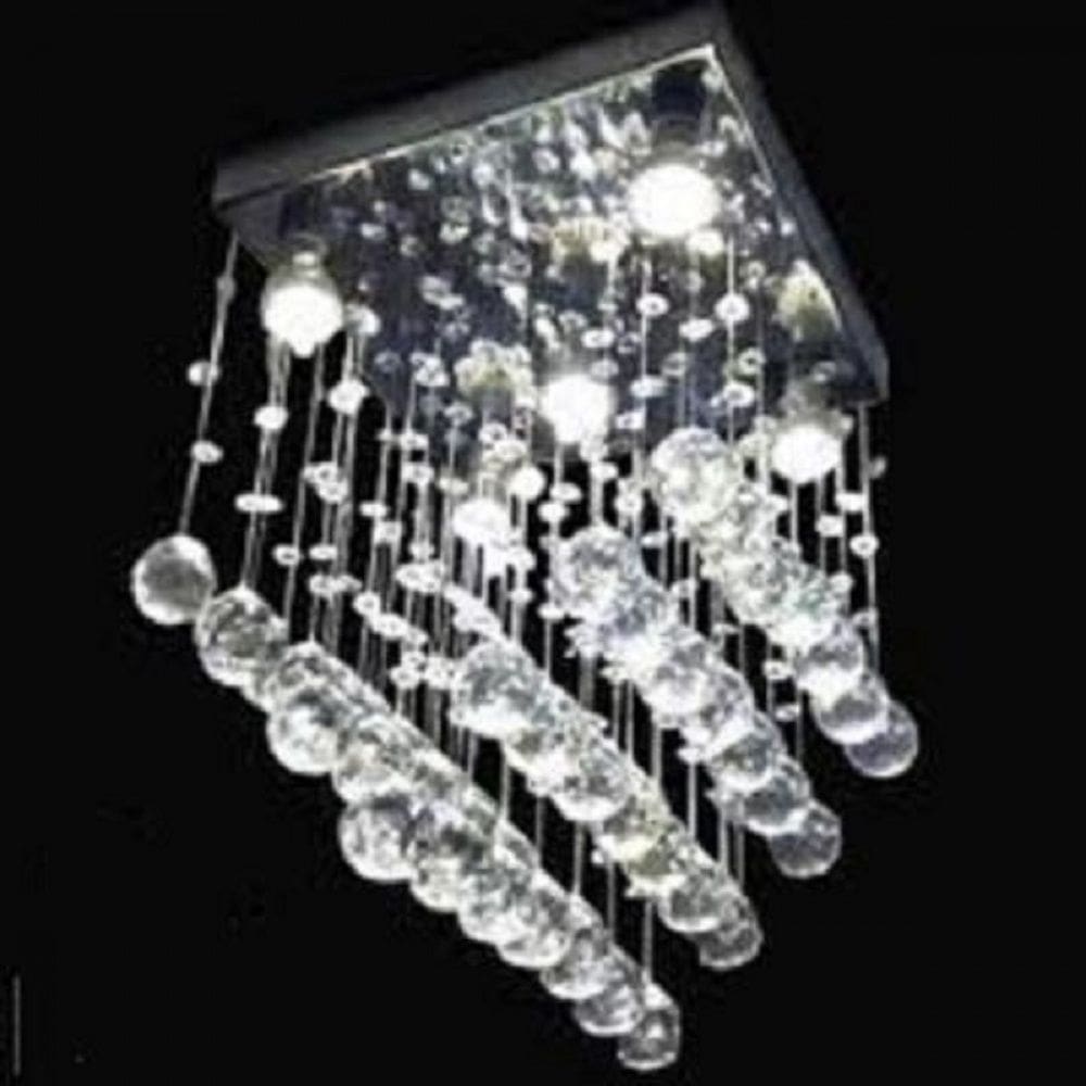 Lustre para sala, quarto, hall, cozinha, em Cristal k9 Base 30x30