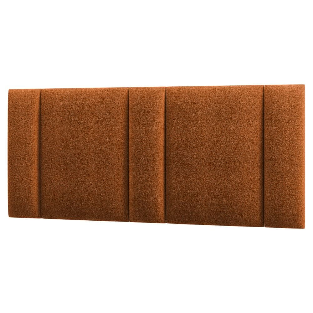Cabeceira Modulada Queen 160 cm Com Led Boucle Terracota Milani Store