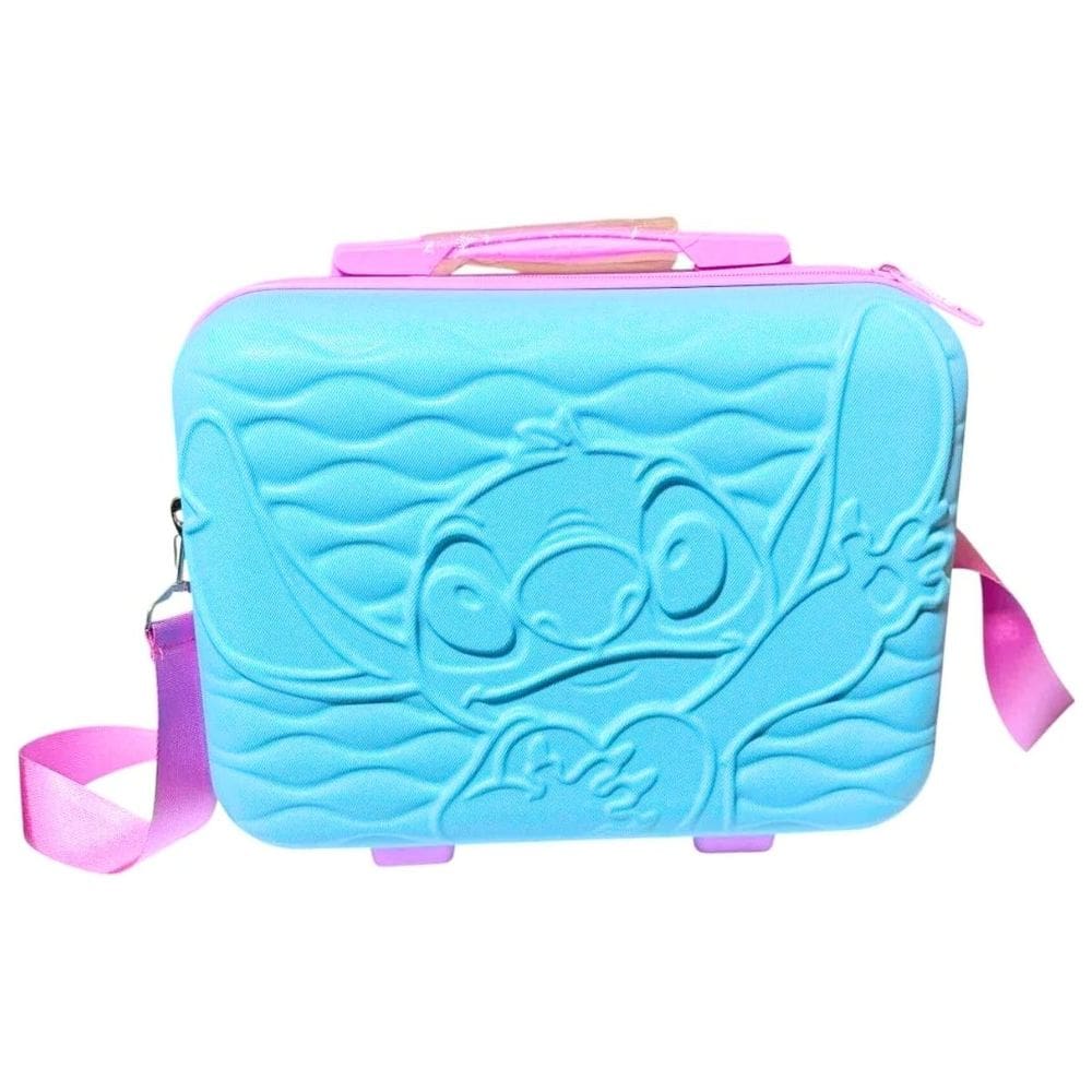 Frasqueira Média de Viagem Stitch Pink/Azul