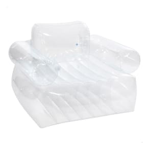Poltrona Inflável Beanless Apoio De Braço Transparente Intex