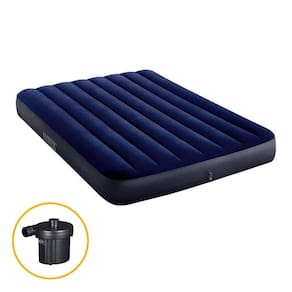 Colchão Inflável Casal Dura Beam Downy + Bomba Elétrica 220v Intex