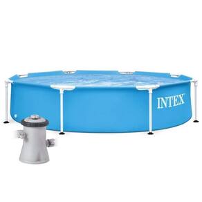 Piscina Estrutural Metal Galvanizado 1.828 Litros Com Bomba Filtrante 110v Intex