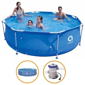Piscina Estrutural Armação 4383 Litros Bomba Filtro 220v E Capa Avenli Jilong