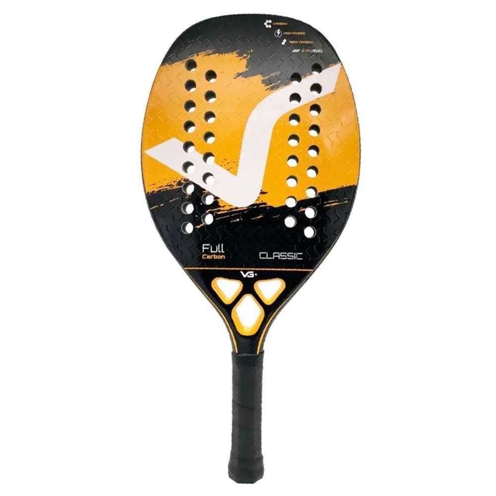 Raquete De Beach Tennis Classic Full Carbon Laranja Vg Plus