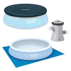 Kit Manutenção Para Piscina Inflável Filtro 1.250 L-h 110v Capa 305 Cm Forro Intex