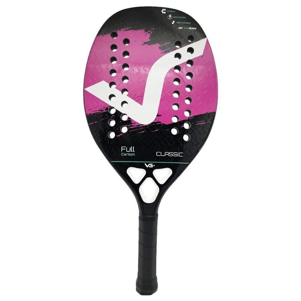 Raquete De Beach Tennis Classic Full Carbon Rosa Vg Plus