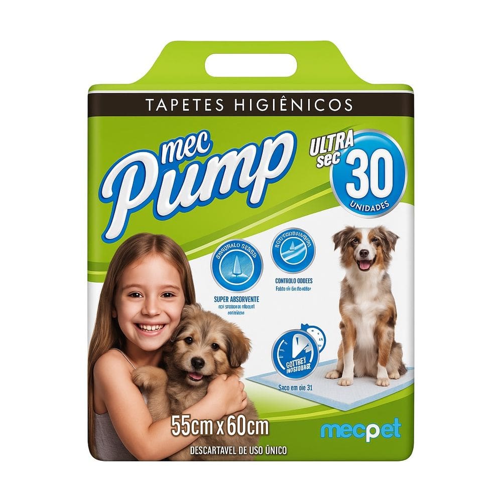 Tapete Higiênico Antivazante Absorvente P/ Pet 55x60 MecPump