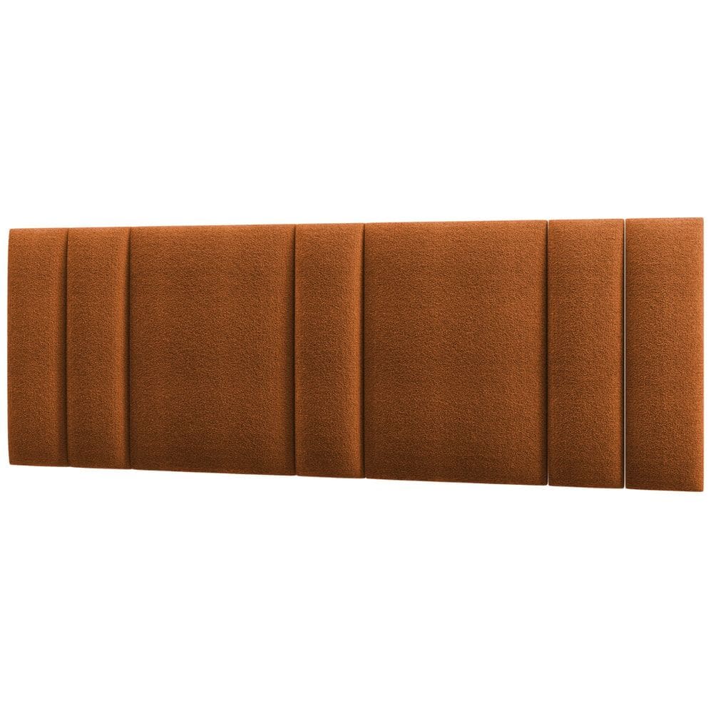 Cabeceira Modulada King 200 cm Com Led Boucle Cinza Milani Store