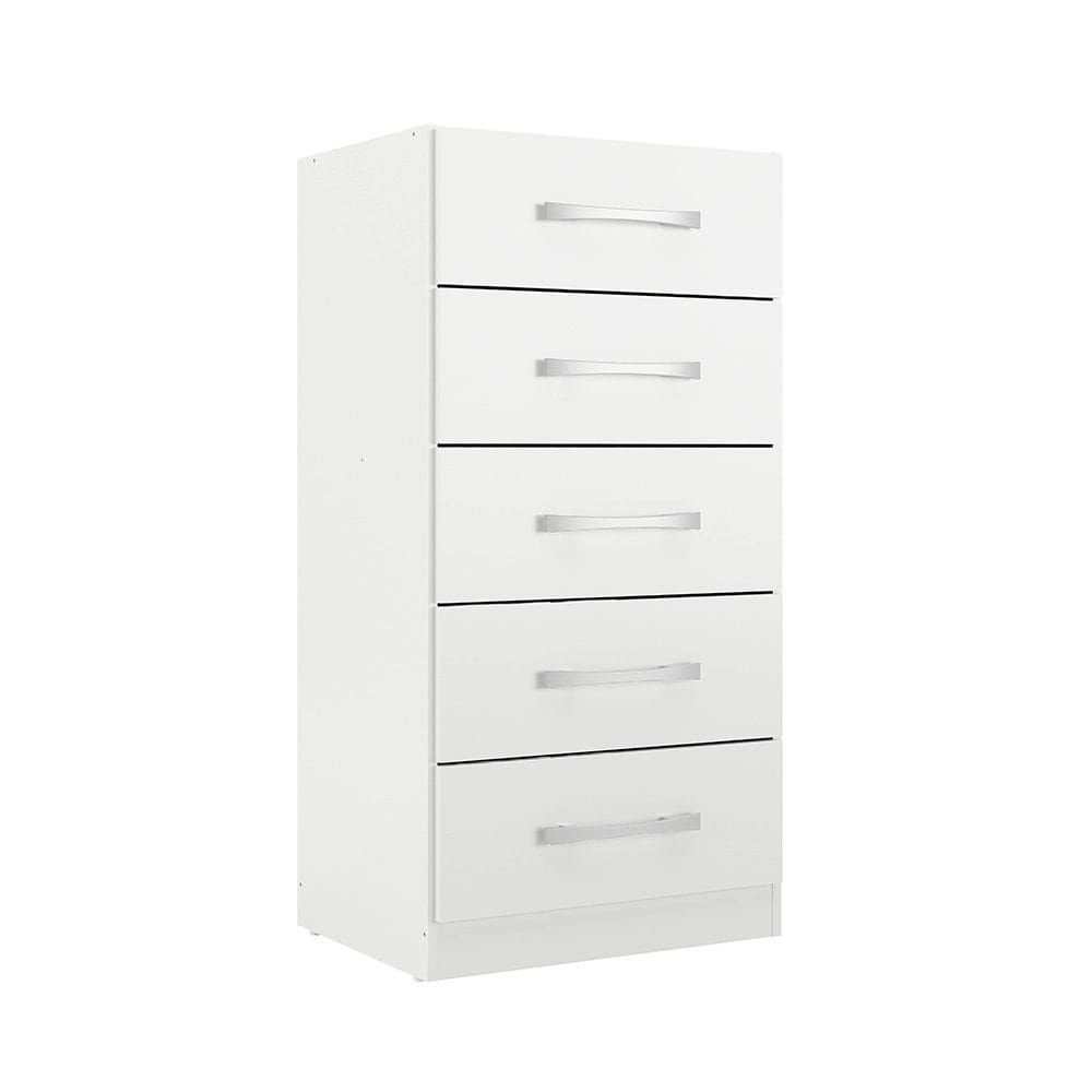 Cômoda Com 5 Gavetas Savana Branco - Rodial Móveis