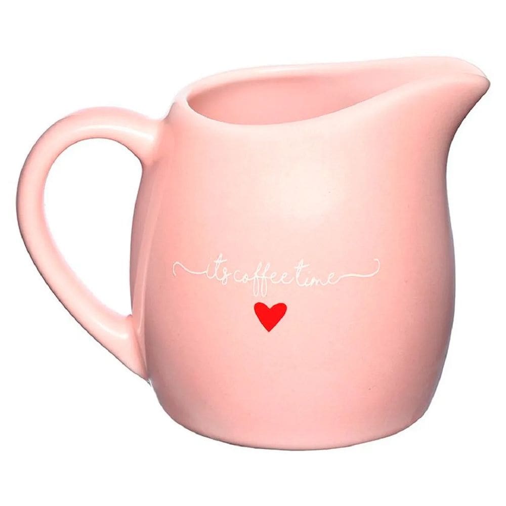 Leiteira Lamour em Porcelana Rosa 245ml