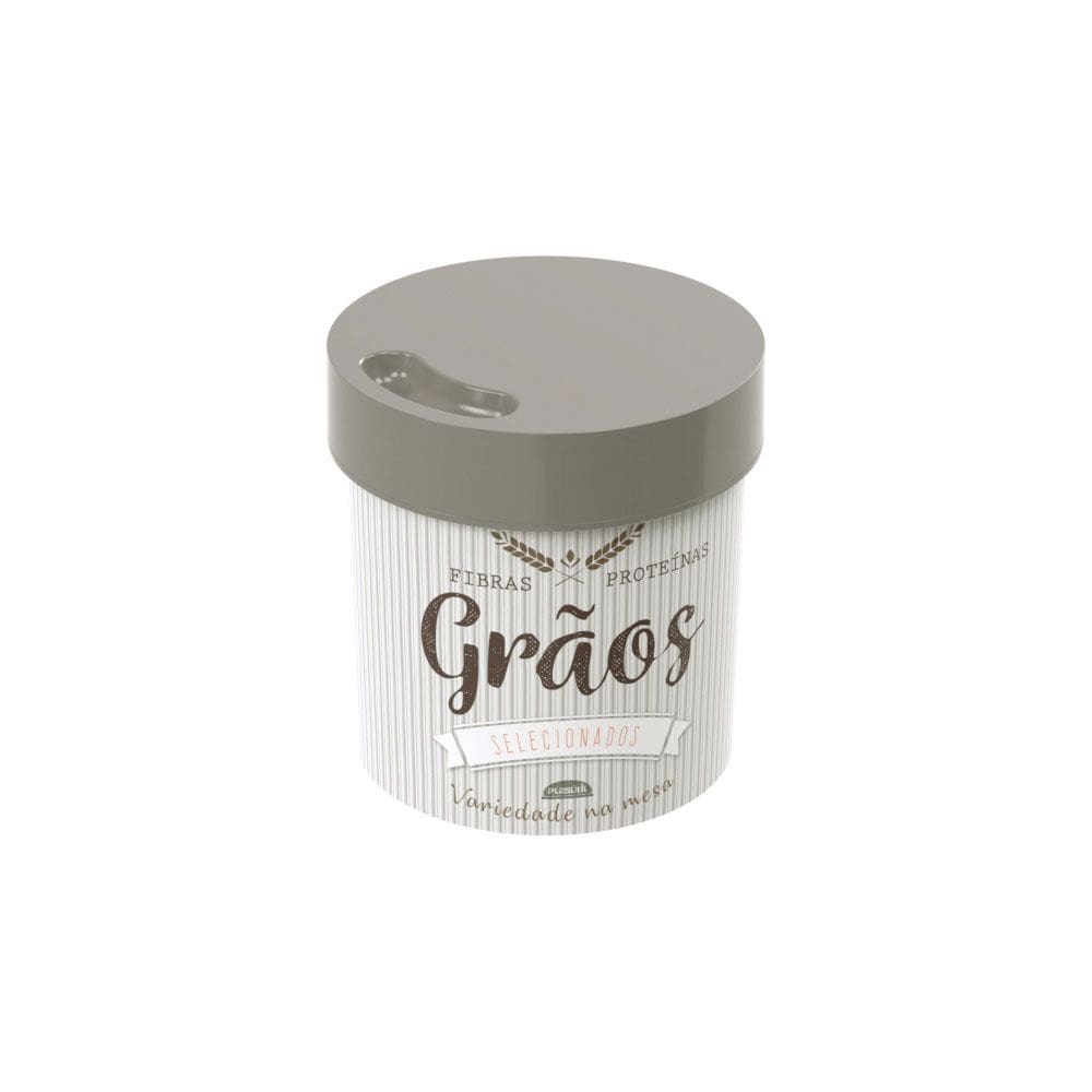 Porta Mantimentos Pote de Grãos Plastico Tampa Rosca 1,2L