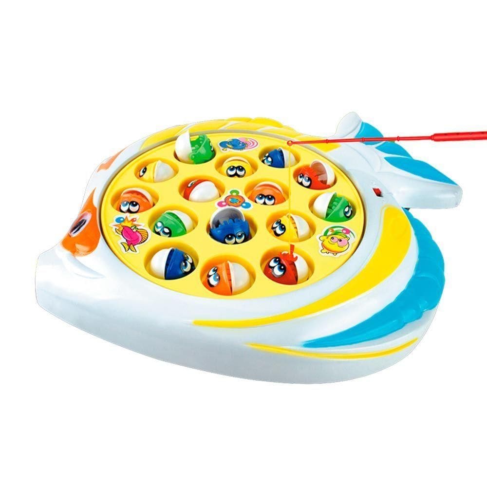Brinquedo Jogo De Pescar Infantil Amarelo - Fenix