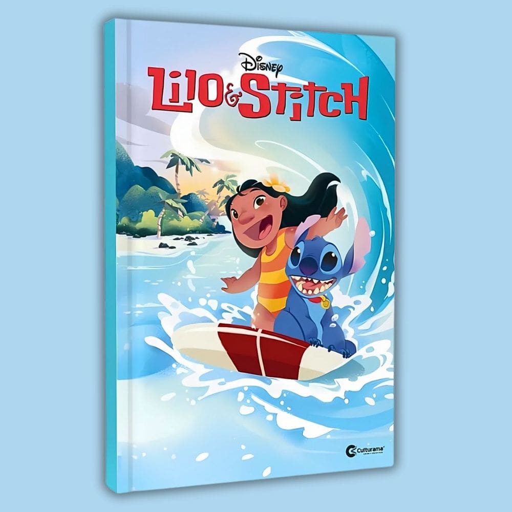 Livro História Animada Lilo&Stitch Fofo Disney Stitch P/ Crianças - Culturama