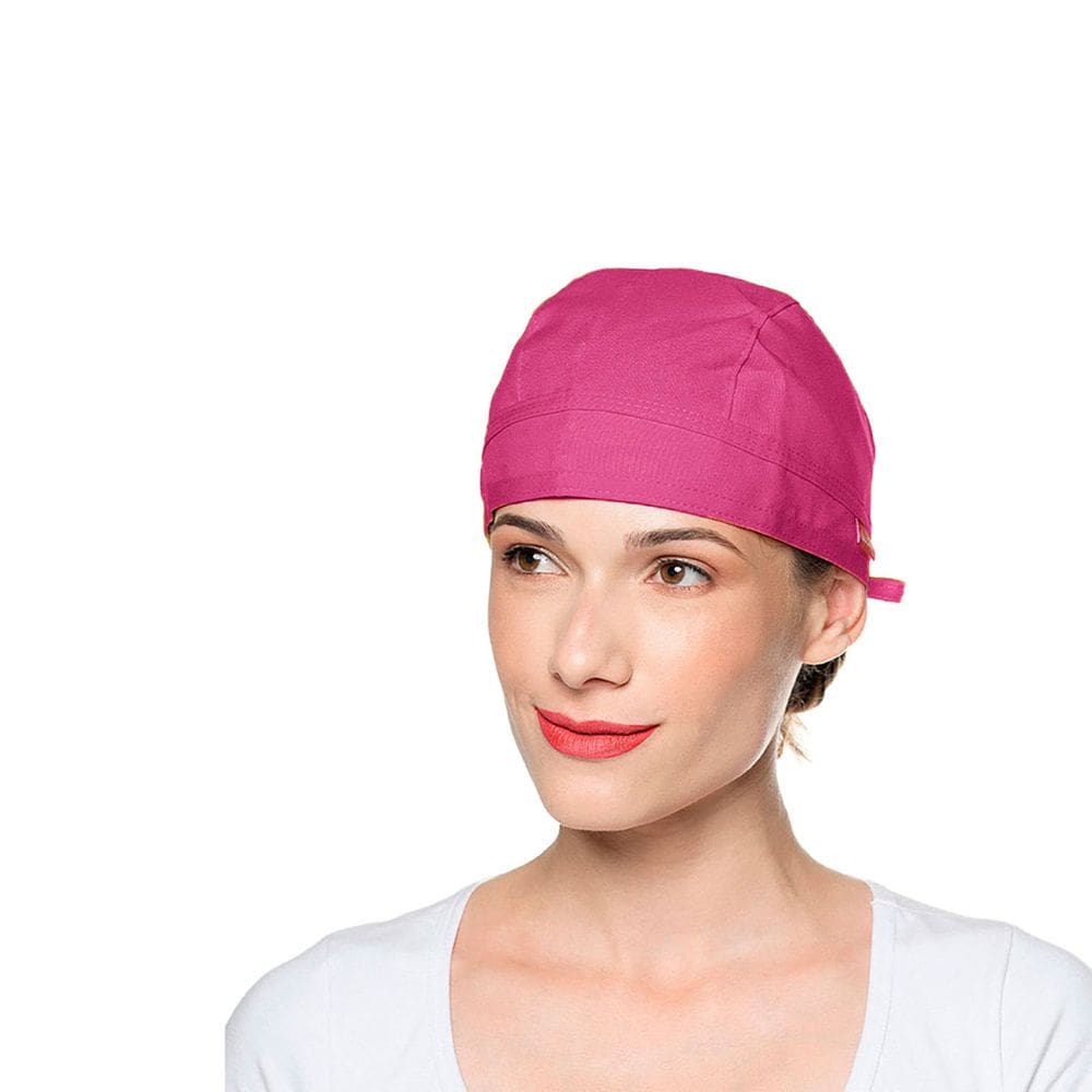 Bandana Rosa Chef de Cozinha Touca Pink Unissex Ajustavel