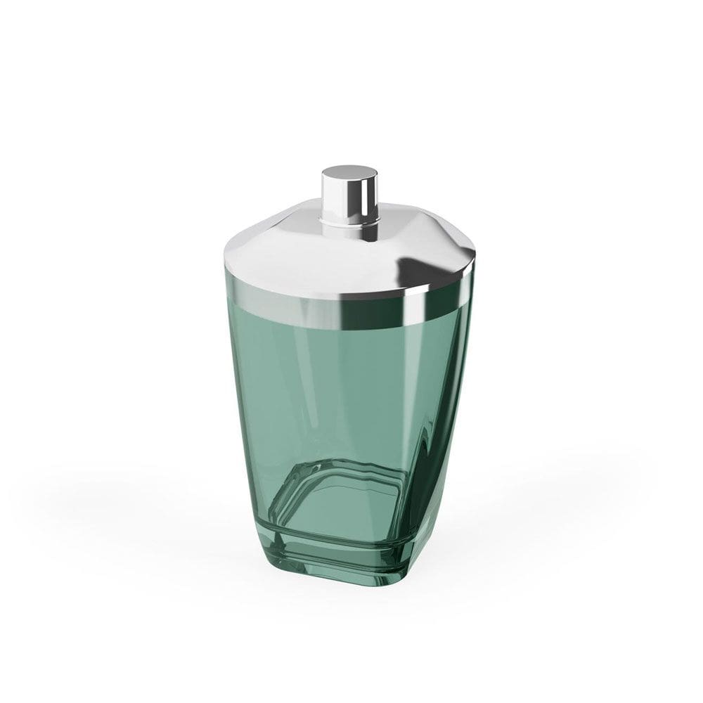 Porta Algodao Acessorio de Banheiro Verde Claro 300ml