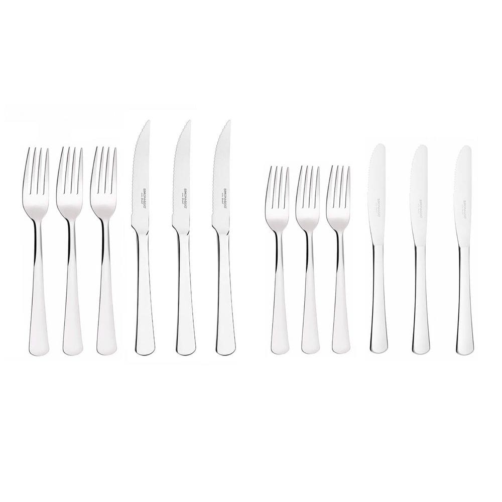 Talheres Garfo Faca Mesa e Sobremesa Inox Restaurante Kit Toronto