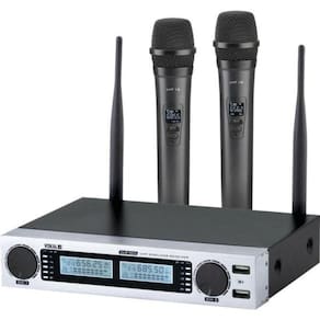 Microfone Sem Fio Duplo Vlr5-02 Plus Vokal