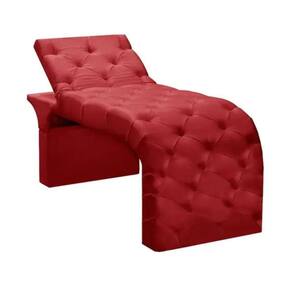 Maca Estofada Estética Cílios Regulável Spa Suede Ana Clara Vermelho