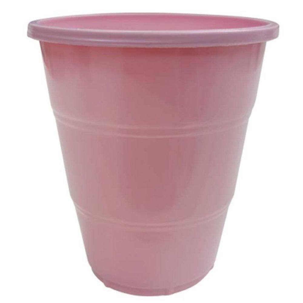 Copo Plástico Happy Line 210ml Rosa Bebê - 8 Un