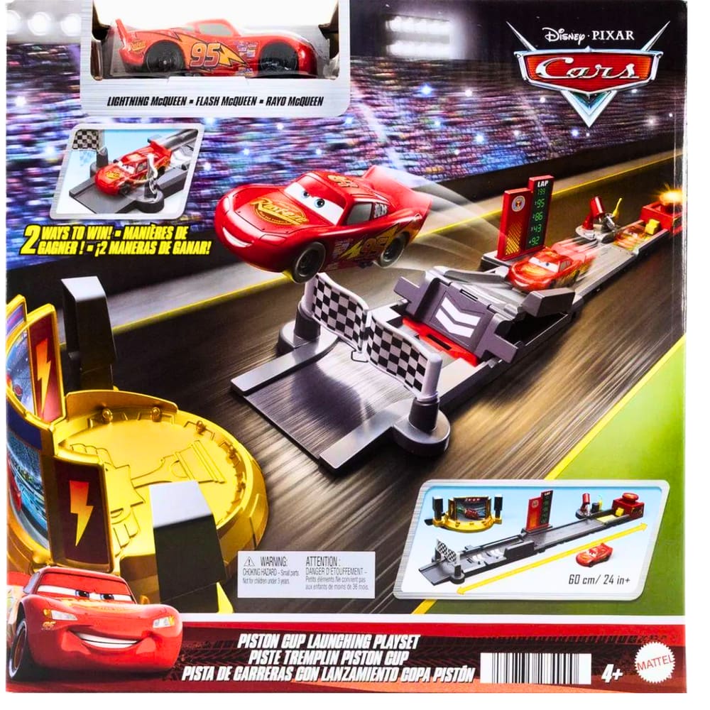 Pista Lançador Disney Carros Relâmpago McQueen JDJ02 Mattel