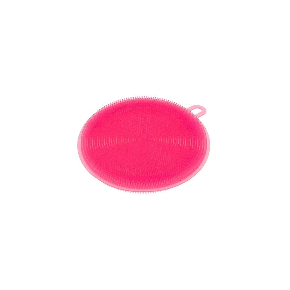 Esponja Silicone Antibacteriana Pegador Descanso Panela Rosa