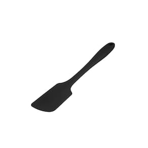 Espatula Reta Pao Duro Silicone Utensilio de Cozinha Preto