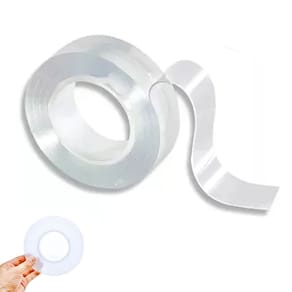 Fita Adesiva Dupla Face Nano Gel PU Transparente Conserto Reparo Seguro Resistente Duravel