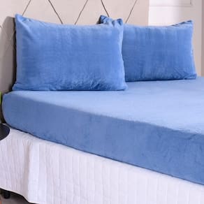 Jogo De Lençol Casal Plush Extra Quentinho C/ Elástico Bene Casa