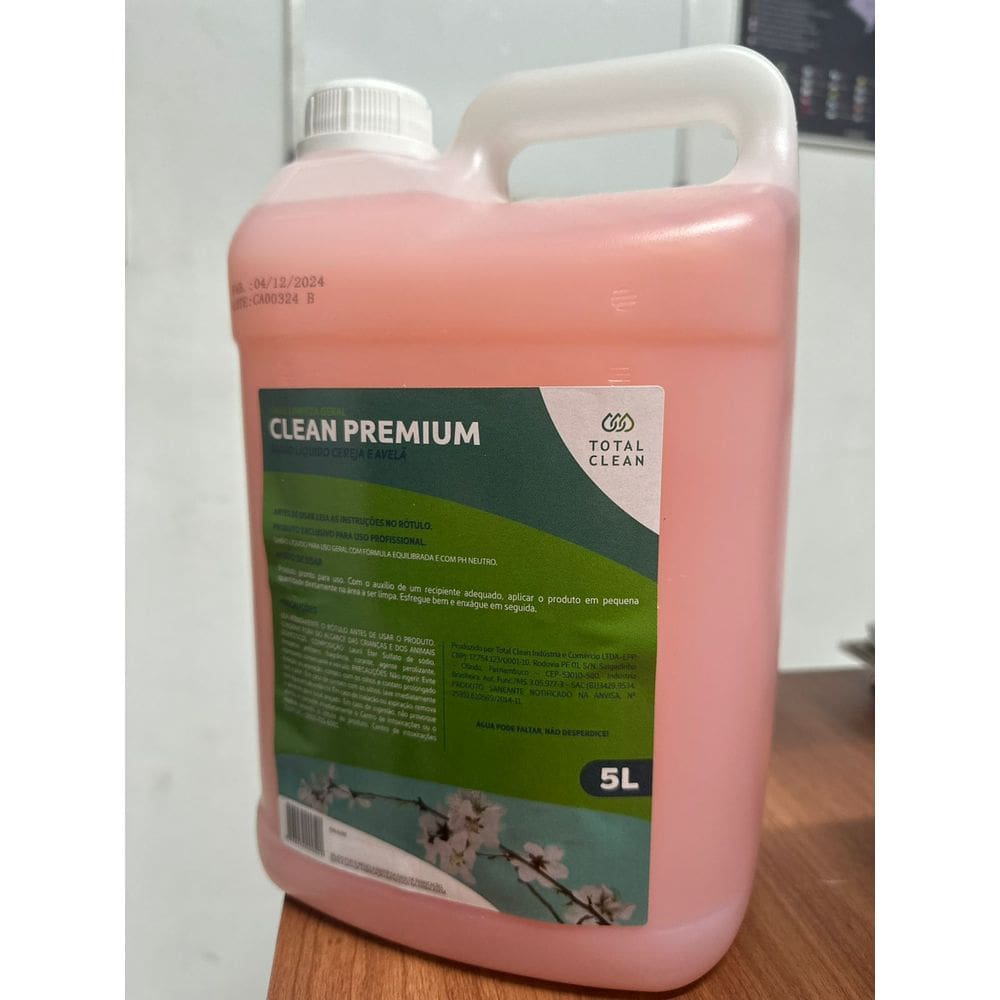 Sabonete Clean Premium Cereja E Avela 5L