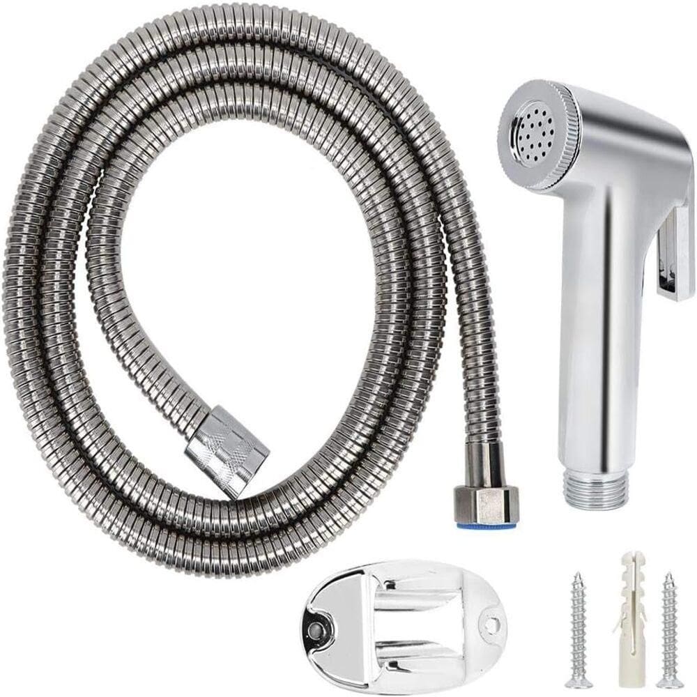 Ducha Higiênica Intima Luxo ABS Cromada 1M para Banheiro