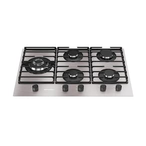 Cooktop 5 Bocas a Gás Mueller com Mesa de Alumínio e Tripla Chama Bivolt - MCG5BL