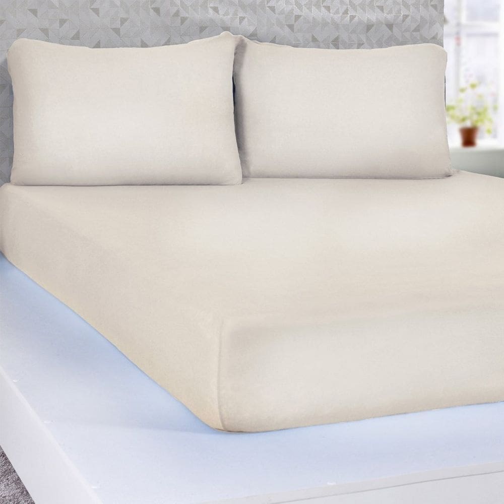 Jogo de Cama Queen Serena 3 pçs Malha 100% Algodão 158x198x30cm