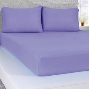 Jogo de Cama Solteiro Serena 3 pçs Malha 100% Algodão 88x188x23cm